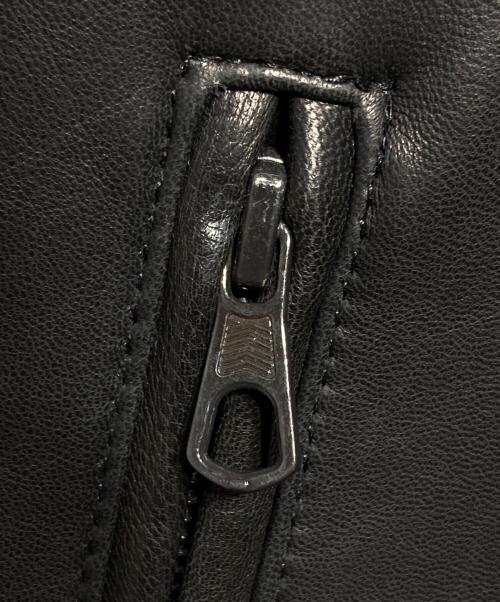 LB.04（ナノユニバース）LB.04 (ナノユニバース) ラムレザージャケット/Lamb Leather Jacket ブラック サイズ:Lの古着・服飾アイテム