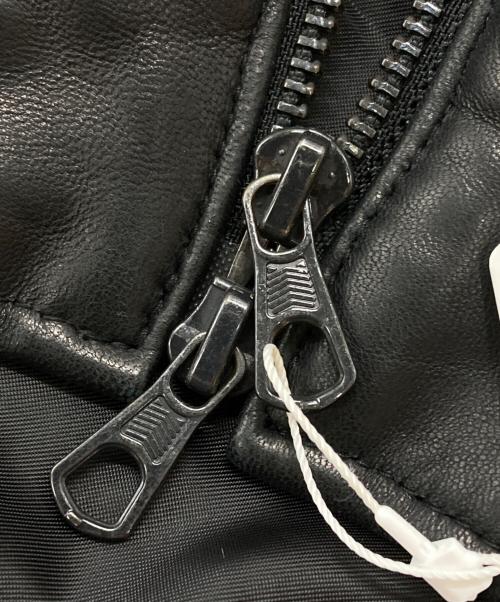 LB.04（ナノユニバース）LB.04 (ナノユニバース) ラムレザージャケット/Lamb Leather Jacket ブラック サイズ:Lの古着・服飾アイテム
