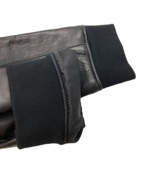 LB.04（ナノユニバース）LB.04 (ナノユニバース) ラムレザージャケット/Lamb Leather Jacket ブラック サイズ:Lの古着・服飾アイテム