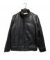 LB.04（ナノユニバース）の古着「ラムレザージャケット/Lamb Leather Jacket」｜ブラック