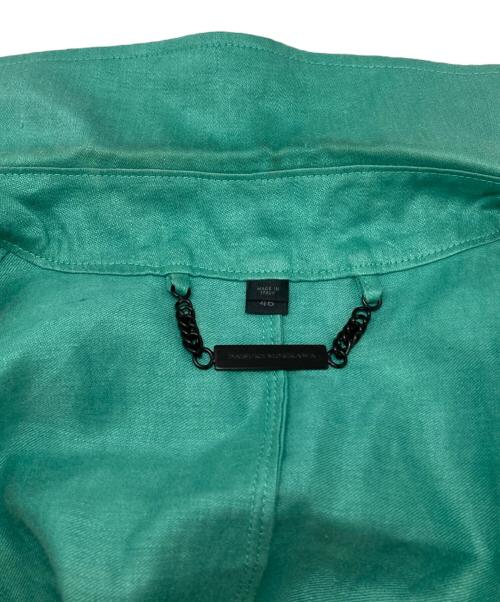 BURBERRY PRORSUM（バーバリープローサム）BURBERRY PRORSUM (バーバリープローサム) リネントレンチコート グリーン サイズ:46の古着・服飾アイテム