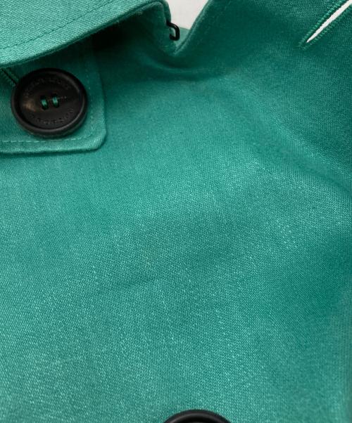 BURBERRY PRORSUM（バーバリープローサム）BURBERRY PRORSUM (バーバリープローサム) リネントレンチコート グリーン サイズ:46の古着・服飾アイテム