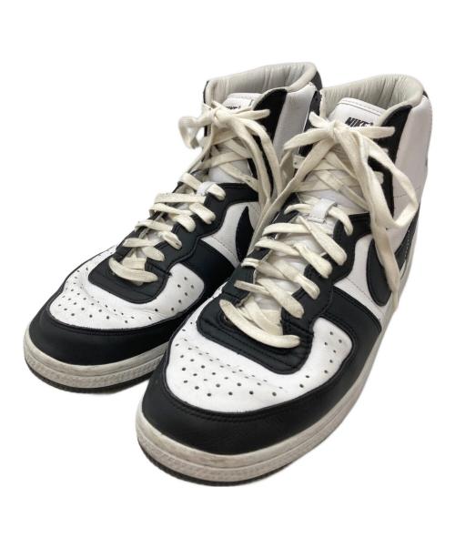 NIKE（ナイキ）NIKE (ナイキ) COMME des GARCONS HOMME PLUS (コムデギャルソンオムプリュス) TERMINATOR HIGH SP/ターミネーター ハイ SP ホワイト×ブラック サイズ:28.5㎝の古着・服飾アイテム