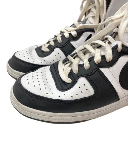 NIKE（ナイキ）NIKE (ナイキ) COMME des GARCONS HOMME PLUS (コムデギャルソンオムプリュス) TERMINATOR HIGH SP/ターミネーター ハイ SP ホワイト×ブラック サイズ:28.5㎝の古着・服飾アイテム