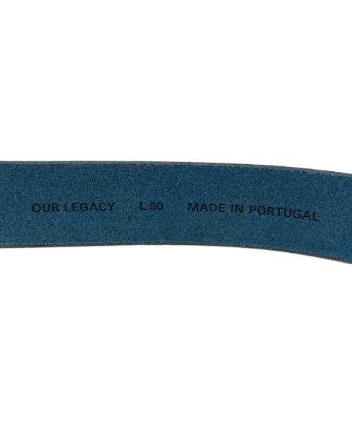 OUR LEGACY（アワーレガシー）OUR LEGACY (アワーレガシー) 4CM BELT/4センチベルト ブルーの古着・服飾アイテム