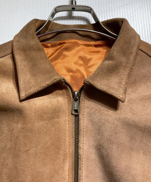 MEXICAN DEP'T（メキシカンデプト）MEXICAN DEP'T (メキシカンデプト) 短丈スエードジャケット ブラウン サイズ:38の古着・服飾アイテム