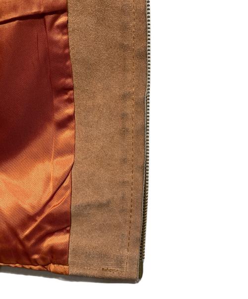 MEXICAN DEP'T（メキシカンデプト）MEXICAN DEP'T (メキシカンデプト) 短丈スエードジャケット ブラウン サイズ:38の古着・服飾アイテム