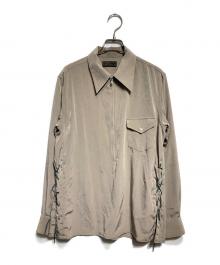 ANTHEM A（アンセム エー）の古着「POWDERY VISCOSE WESTERN PULL OVER SHIRTS」｜ベージュ
