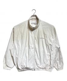 Acne studios（アクネ ストゥディオズ）の古着「ウォッシュ加工ロゴジッパージャケット/Washed-finish logo zip-up jacket」｜アイボリー
