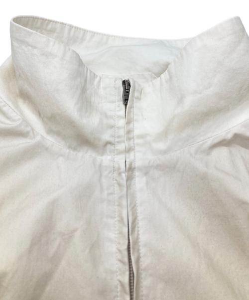 Acne studios（アクネ ストゥディオズ）Acne studios (アクネ ストゥディオズ) ウォッシュ加工ロゴジッパージャケット/Washed-finish logo zip-up jacket アイボリー サイズ:48の古着・服飾アイテム