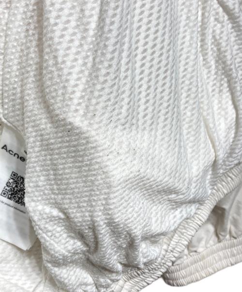 Acne studios（アクネ ストゥディオズ）Acne studios (アクネ ストゥディオズ) ウォッシュ加工ロゴジッパージャケット/Washed-finish logo zip-up jacket アイボリー サイズ:48の古着・服飾アイテム