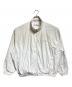 Acne studios（アクネ ストゥディオズ）の古着「ウォッシュ加工ロゴジッパージャケット/Washed-finish logo zip-up jacket」｜アイボリー