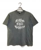 RED HOT CHILIPEPPERSレッド ホット チリ ペッパーズ）の古着「00'S OLD ENGLISH LOGO Tee/レッドホットチリペッパーズ」｜グレー