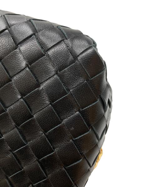 elleme（エレメ）elleme (エレメ) Trousse Woven Leather レザーメッシュ ショルダーバッグ ブラックの古着・服飾アイテム