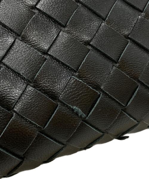 elleme（エレメ）elleme (エレメ) Trousse Woven Leather レザーメッシュ ショルダーバッグ ブラックの古着・服飾アイテム