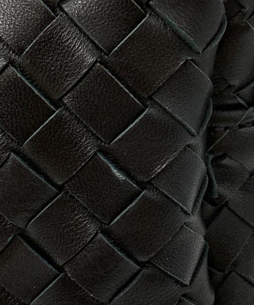 elleme（エレメ）elleme (エレメ) Trousse Woven Leather レザーメッシュ ショルダーバッグ ブラックの古着・服飾アイテム