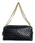 elleme (エレメ) Trousse Woven Leather レザーメッシュ ショルダーバッグ ブラック：18000円