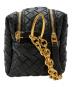 中古・古着 elleme (エレメ) Trousse Woven Leather レザーメッシュ ショルダーバッグ ブラック：18000円