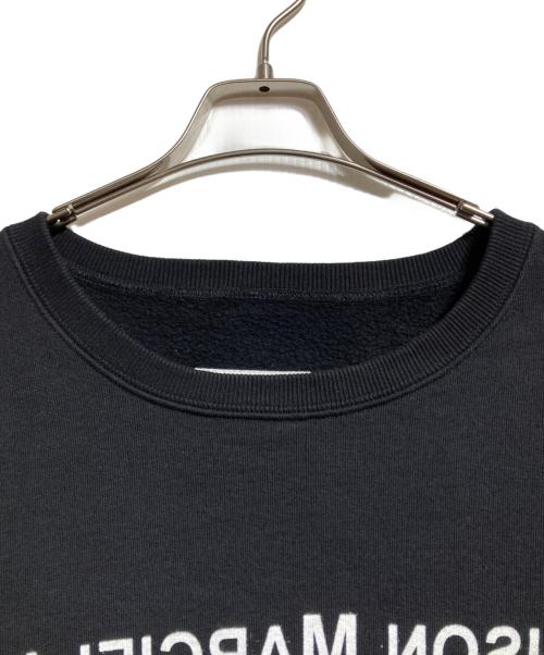MM6 Maison Margiela（エムエムシックスメゾンマルジェラ）MM6 Maison Margiela (エムエムシックスメゾンマルジェラ) クロップドロゴスウェット/Cropped Logo Sweatshirt ブラック サイズ:Lの古着・服飾アイテム