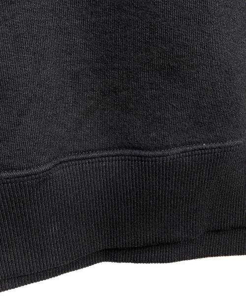 MM6 Maison Margiela（エムエムシックスメゾンマルジェラ）MM6 Maison Margiela (エムエムシックスメゾンマルジェラ) クロップドロゴスウェット/Cropped Logo Sweatshirt ブラック サイズ:Lの古着・服飾アイテム