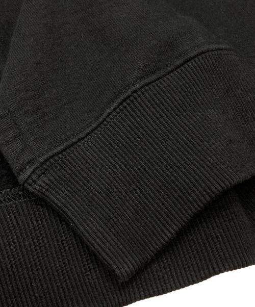 MM6 Maison Margiela（エムエムシックスメゾンマルジェラ）MM6 Maison Margiela (エムエムシックスメゾンマルジェラ) クロップドロゴスウェット/Cropped Logo Sweatshirt ブラック サイズ:Lの古着・服飾アイテム