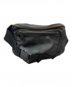 Maison Margiela×H&Mメゾンマルジェラ×エイチアンドエム）の古着「レザーウエストバッグ/Leather waist bag」｜ブラック
