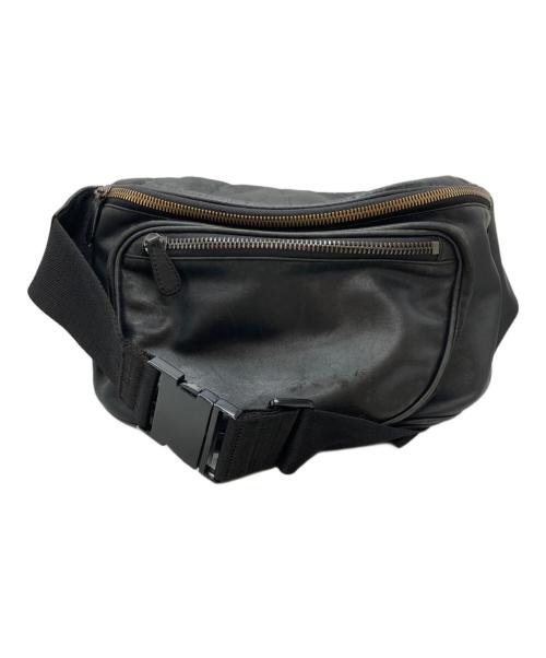Maison Margiela（メゾンマルジェラ）Maison Margiela (メゾンマルジェラ) H&M (エイチアンドエム) レザーウエストバッグ/Leather waist bag ブラックの古着・服飾アイテム