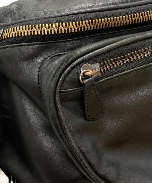 Maison Margiela（メゾンマルジェラ）Maison Margiela (メゾンマルジェラ) H&M (エイチアンドエム) レザーウエストバッグ/Leather waist bag ブラックの古着・服飾アイテム