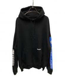 HUF（ハフ）の古着「GIMME THE LOOT HOODIE」｜ブラック
