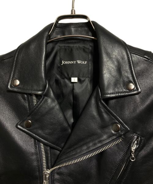JOHNNY WOLF（ジョニーウルフ）JOHNNY WOLF (ジョニーウルフ) ラムレザージャケット/Lamb Leather Jacket ブラック サイズ:1の古着・服飾アイテム