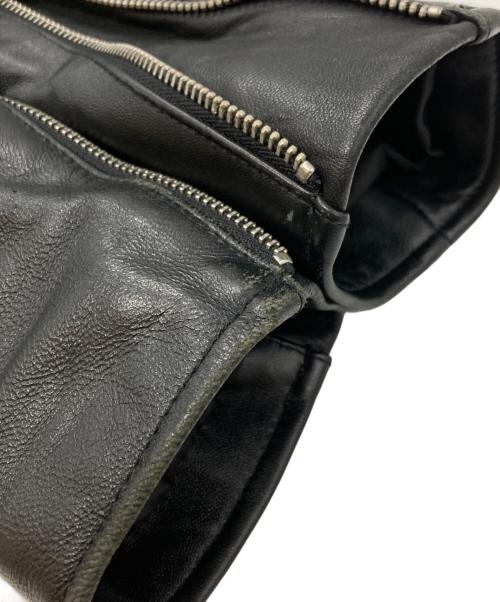 JOHNNY WOLF（ジョニーウルフ）JOHNNY WOLF (ジョニーウルフ) ラムレザージャケット/Lamb Leather Jacket ブラック サイズ:1の古着・服飾アイテム