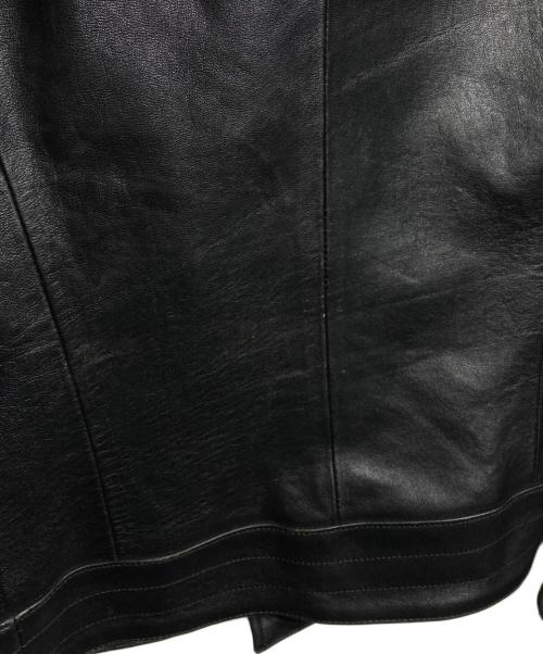 JOHNNY WOLF（ジョニーウルフ）JOHNNY WOLF (ジョニーウルフ) ラムレザージャケット/Lamb Leather Jacket ブラック サイズ:1の古着・服飾アイテム