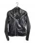 JOHNNY WOLF（ジョニーウルフ）の古着「ラムレザージャケット/Lamb Leather Jacket」｜ブラック
