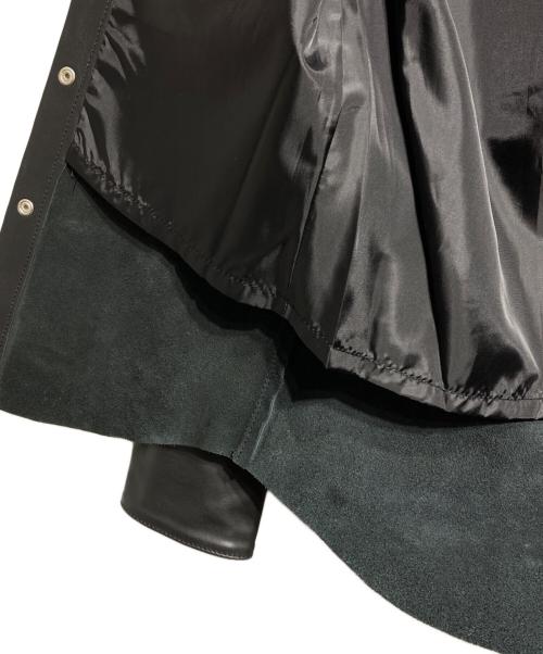 INDIAN MOTORCYCLE（インディアンモーターサイクル）INDIAN MOTORCYCLE (インディアンモーターサイクル) レザーウエスタンシャツジャケット/Leather Western Shirt Jacket ブラック サイズ:Sの古着・服飾アイテム