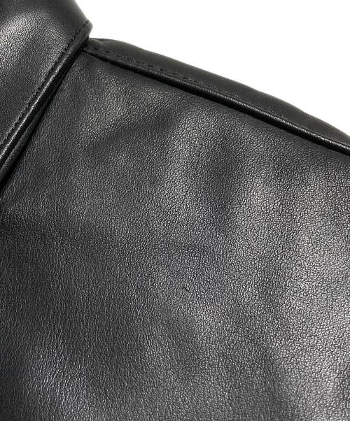 INDIAN MOTORCYCLE（インディアンモーターサイクル）INDIAN MOTORCYCLE (インディアンモーターサイクル) レザーウエスタンシャツジャケット/Leather Western Shirt Jacket ブラック サイズ:Sの古着・服飾アイテム