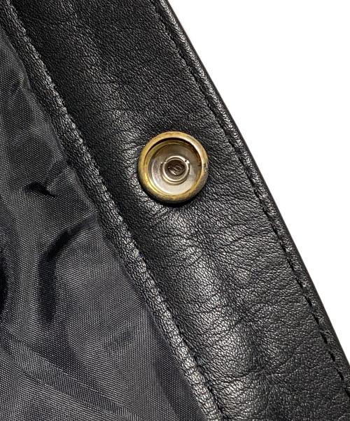 INDIAN MOTORCYCLE（インディアンモーターサイクル）INDIAN MOTORCYCLE (インディアンモーターサイクル) レザーウエスタンシャツジャケット/Leather Western Shirt Jacket ブラック サイズ:Sの古着・服飾アイテム