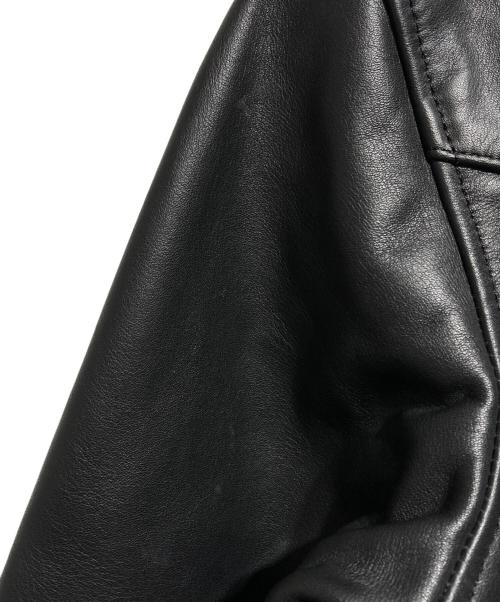 INDIAN MOTORCYCLE（インディアンモーターサイクル）INDIAN MOTORCYCLE (インディアンモーターサイクル) レザーウエスタンシャツジャケット/Leather Western Shirt Jacket ブラック サイズ:Sの古着・服飾アイテム