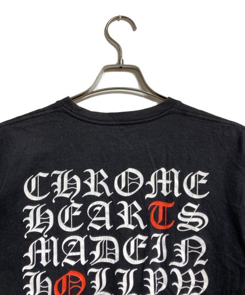 CHROME HEARTS（クロムハーツ）CHROME HEARTS (クロムハーツ) バックプリント総ロゴTシャツ/Logo Tee ブラック サイズ:Mの古着・服飾アイテム