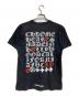 CHROME HEARTS (クロムハーツ) バックプリント総ロゴTシャツ/Logo Tee ブラック サイズ:M：50000円