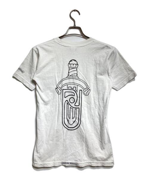 CHROME HEARTS（クロムハーツ）CHROME HEARTS (クロムハーツ) BACK DAGGER TEE/バックダガーTシャツ ホワイト サイズ:Sの古着・服飾アイテム
