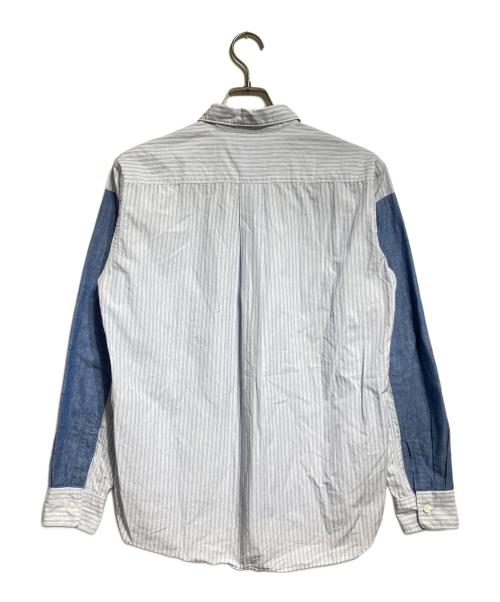 COMME des GARCONS HOMME DEUX（コムデギャルソン オム ドゥ）COMME des GARCONS HOMME DEUX (コムデギャルソン オム ドゥ) 切替ストライプシャツ/Panelled Stripe Shirt ブルー サイズ:Sの古着・服飾アイテム