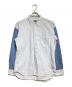 COMME des GARCONS HOMME DEUX（コムデギャルソン オム ドゥ）の古着「切替ストライプシャツ/Panelled Stripe Shirt」｜ブルー