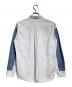 COMME des GARCONS HOMME DEUX (コムデギャルソン オム ドゥ) 切替ストライプシャツ/Panelled Stripe Shirt ブルー サイズ:S：15000円