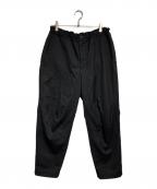 BLACK COMME des GARCONSブラックコムデギャルソン）の古着「ウールニータックパンツ/ Wool Knee-Tuck Pants」｜ブラック