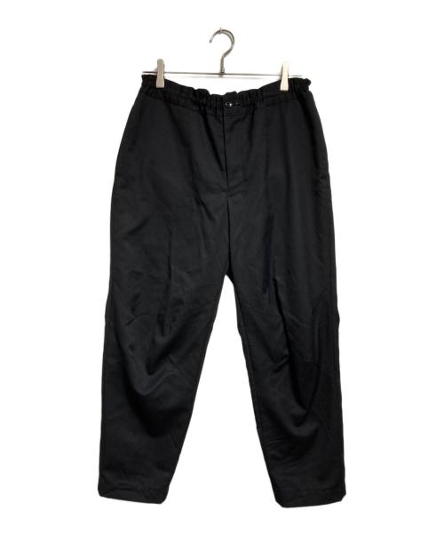 BLACK COMME des GARCONS（ブラックコムデギャルソン）BLACK COMME des GARCONS (ブラックコムデギャルソン) ウールニータックパンツ/ Wool Knee-Tuck Pants ブラック サイズ:Mの古着・服飾アイテム