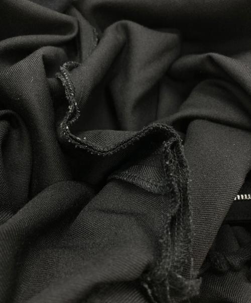 BLACK COMME des GARCONS（ブラックコムデギャルソン）BLACK COMME des GARCONS (ブラックコムデギャルソン) ウールニータックパンツ/ Wool Knee-Tuck Pants ブラック サイズ:Mの古着・服飾アイテム
