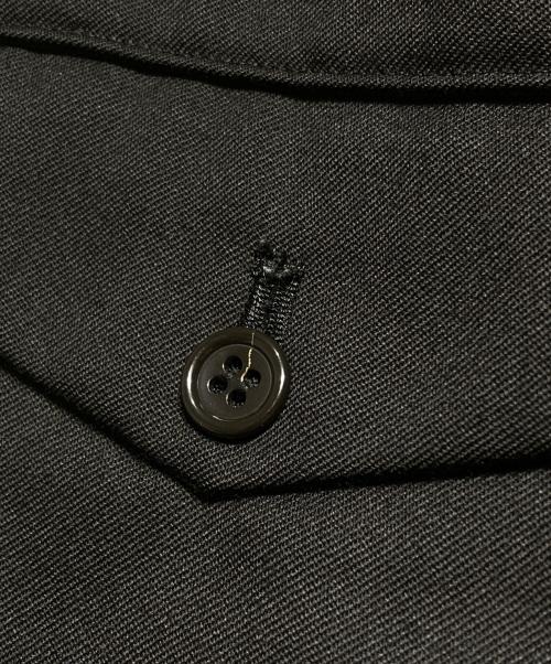 BLACK COMME des GARCONS（ブラックコムデギャルソン）BLACK COMME des GARCONS (ブラックコムデギャルソン) ウールニータックパンツ/ Wool Knee-Tuck Pants ブラック サイズ:Mの古着・服飾アイテム