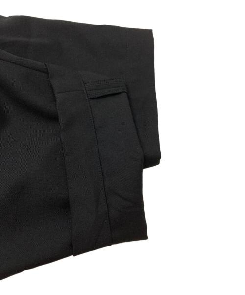 BLACK COMME des GARCONS（ブラックコムデギャルソン）BLACK COMME des GARCONS (ブラックコムデギャルソン) ウールニータックパンツ/ Wool Knee-Tuck Pants ブラック サイズ:Mの古着・服飾アイテム