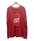 Hysteric Glamourヒステリックグラマー）の古着「90s長袖カットソー」｜レッド