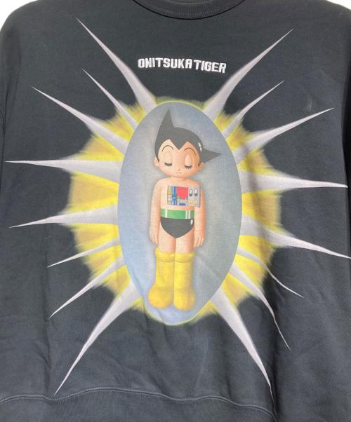 Onitsuka Tiger（オニツカタイガー）Onitsuka Tiger (オニツカタイガー) 鉄腕アトム コラボスウェット/Astro Boy Collaboration Sweatshirt ブラック サイズ:Sの古着・服飾アイテム